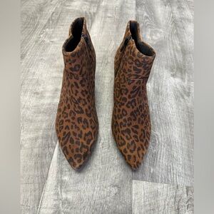 Clarks Leopard Print Ankle Boots Size 7